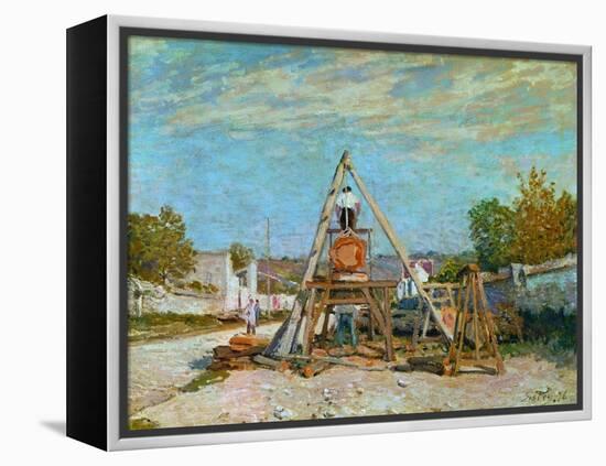 Sawing Wood, 1867-Alfred Sisley-Framed Premier Image Canvas