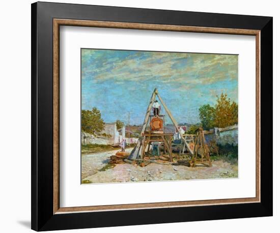 Sawing Wood, 1867-Alfred Sisley-Framed Giclee Print