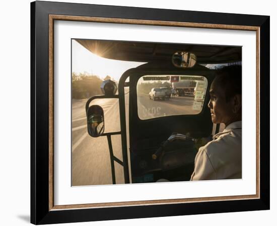 Sawngthaew Tuk-Tuk, Vientiane, Laos, Indochina, Southeast Asia, Asia-Ben Pipe-Framed Photographic Print