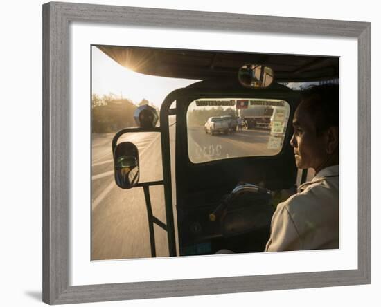 Sawngthaew Tuk-Tuk, Vientiane, Laos, Indochina, Southeast Asia, Asia-Ben Pipe-Framed Photographic Print