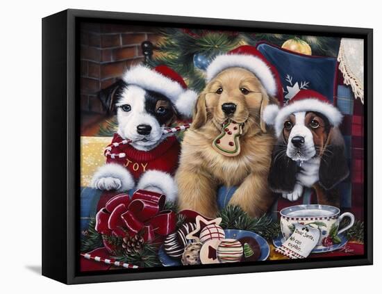 Sawry Santa Paws-Jenny Newland-Framed Premier Image Canvas