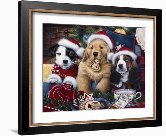 Sawry Santa Paws-Jenny Newland-Framed Giclee Print