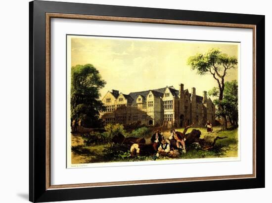 Sawston Hall, Cambridgeshire, 1848-James Dafforne-Framed Giclee Print