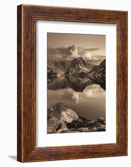 Sawtooth Lake Sepia-Alan Majchrowicz-Framed Photographic Print