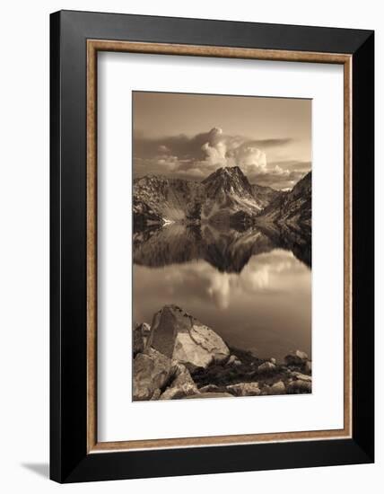 Sawtooth Lake Sepia-Alan Majchrowicz-Framed Photographic Print