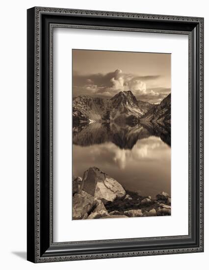 Sawtooth Lake Sepia-Alan Majchrowicz-Framed Photographic Print