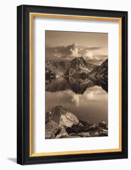 Sawtooth Lake Sepia-Alan Majchrowicz-Framed Photographic Print