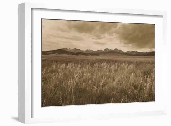 Sawtooth Mountains Idaho II Dark-Alan Majchrowicz-Framed Art Print