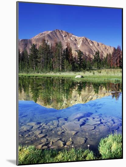 Sawtooth Mountains Reflected in Fourth of July Lake, Idaho, USA-Rob Tilley-Mounted Photographic Print