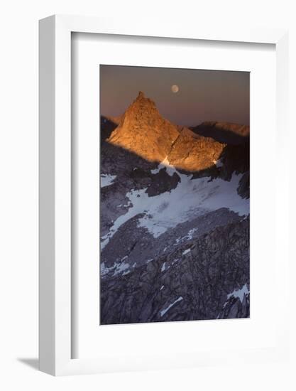 Sawtooth Peak, Moonrise, Sequoia and Kings Canyon National Park, California, USA-Gerry Reynolds-Framed Photographic Print