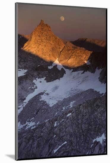 Sawtooth Peak, Moonrise, Sequoia and Kings Canyon National Park, California, USA-Gerry Reynolds-Mounted Photographic Print