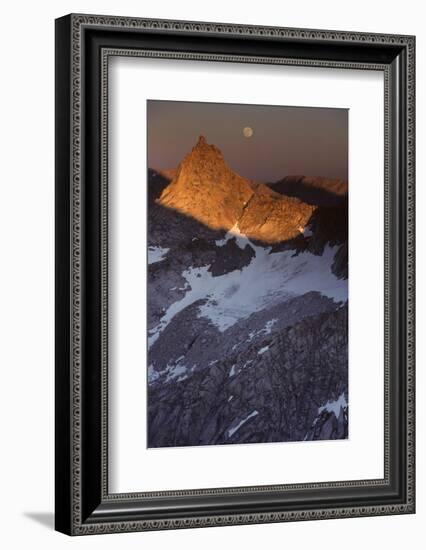 Sawtooth Peak, Moonrise, Sequoia and Kings Canyon National Park, California, USA-Gerry Reynolds-Framed Photographic Print