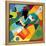 Sax Player, Abstract Cubic Jazz Band (Vector Art)-ad_krikorian-Framed Premier Image Canvas
