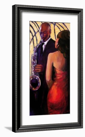 Sax Seduction-Monica Stewart-Framed Art Print