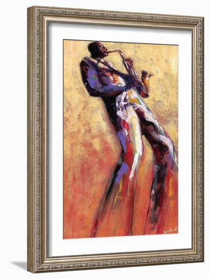 Sax Solo-Monica Stewart-Framed Art Print