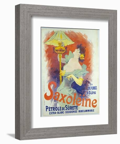 Saxoleine, Petrole De Surete, France, 1890-Jules Chéret-Framed Giclee Print