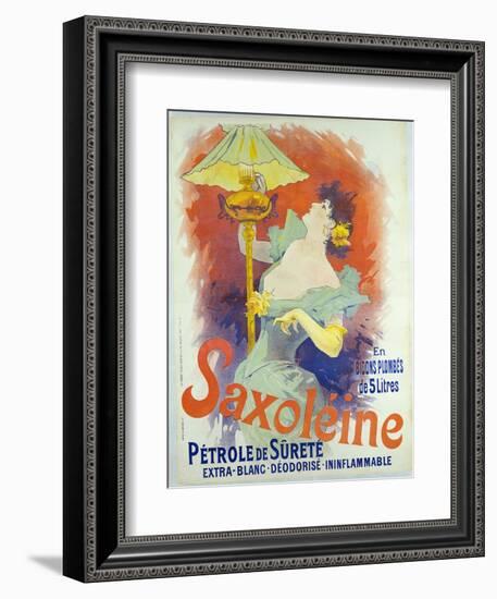 Saxoleine, Petrole De Surete, France, 1890-Jules Chéret-Framed Giclee Print