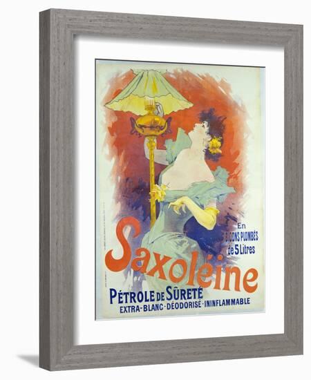 Saxoleine, Petrole De Surete, France, 1890-Jules Chéret-Framed Giclee Print