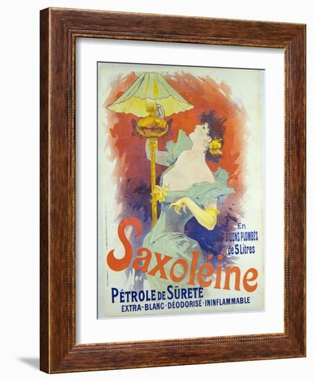 Saxoleine, Petrole De Surete, France, 1890-Jules Chéret-Framed Giclee Print