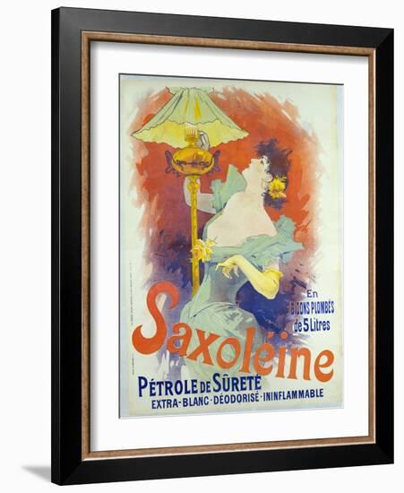 Saxoleine, Petrole De Surete, France, 1890-Jules Chéret-Framed Giclee Print