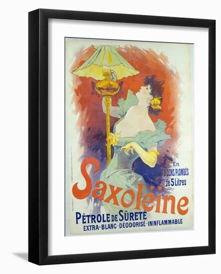 Saxoleine, Petrole De Surete, France, 1890-Jules Chéret-Framed Giclee Print