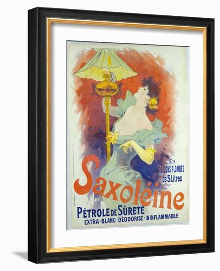 Saxoleine, Petrole De Surete, France, 1890-Jules Chéret-Framed Giclee Print