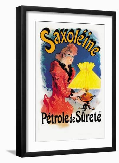 Saxoline, Petrole de Surete-Jules Chéret-Framed Art Print