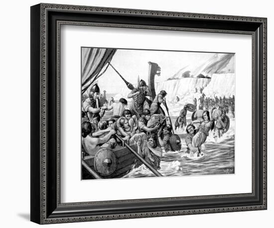 Saxon Raiders-Richard Caton Woodville II-Framed Giclee Print