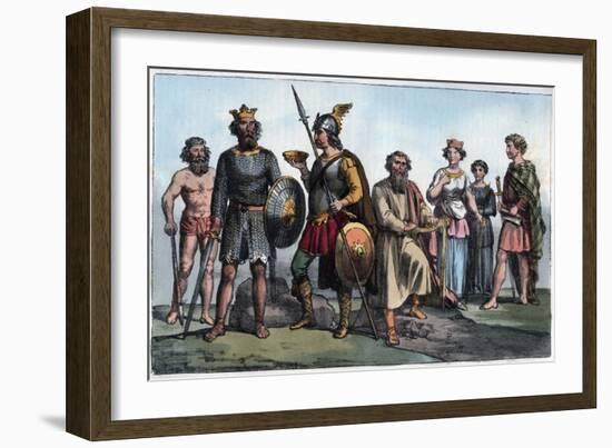 Saxon Warrior-Stefano Bianchetti-Framed Giclee Print