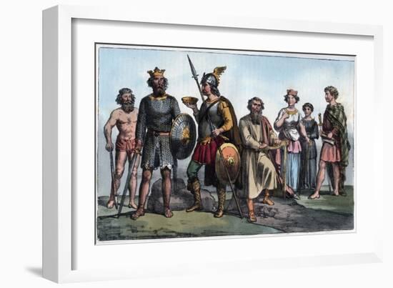Saxon Warrior-Stefano Bianchetti-Framed Giclee Print