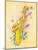 Saxophone Painting Vector Art-NatanaelGinting-Mounted Art Print