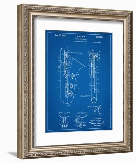 Saxophone Patent-null-Framed Premium Giclee Print