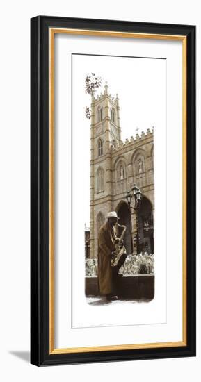 Saxophone Player-Jean Onesti-Framed Art Print