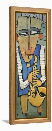 Saxophone Player-Tim Nyberg-Framed Premier Image Canvas