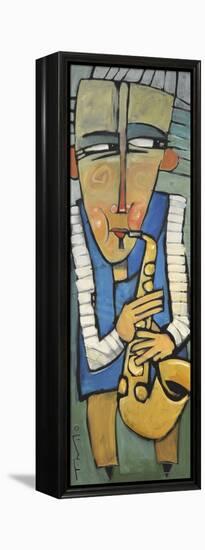 Saxophone Player-Tim Nyberg-Framed Premier Image Canvas