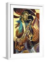 Saxophone-Shen-Framed Art Print