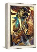 Saxophone-Shen-Framed Stretched Canvas