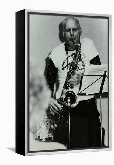 Saxophonist Don Rendell Playing at Campus West, Welwyn Garden City, Hertfordshire, 1986-Denis Williams-Framed Premier Image Canvas