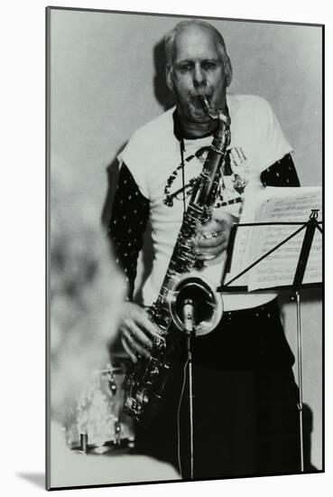 Saxophonist Don Rendell Playing at Campus West, Welwyn Garden City, Hertfordshire, 1986-Denis Williams-Mounted Photographic Print