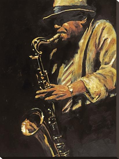 Saxophonist-Hazel Soan-Stretched Canvas