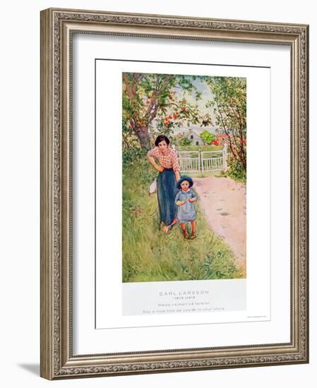 Say a Nice How Do You Do to Your Uncle, 1917-Carl Larsson-Framed Giclee Print