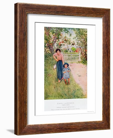 Say a Nice How Do You Do to Your Uncle, 1917-Carl Larsson-Framed Giclee Print