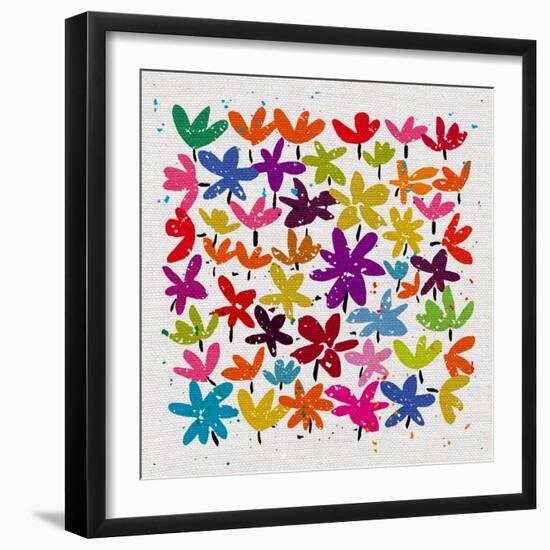 Say It With Flowers, 2022 (mixed media)-Jenny Frean-Framed Giclee Print