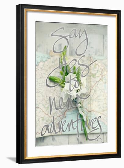 Say Yes To New Adventures-Sarah Gardner-Framed Photo