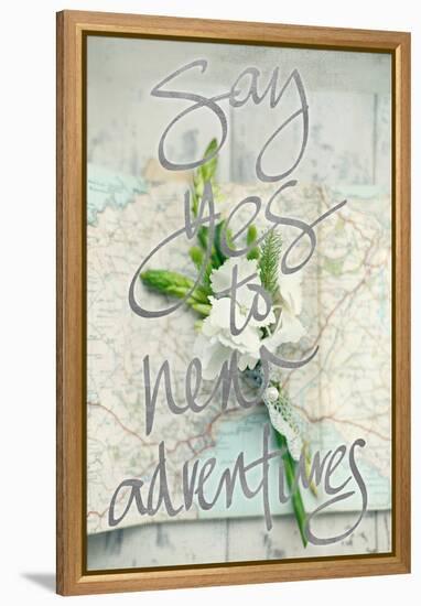 Say Yes To New Adventures-Sarah Gardner-Framed Stretched Canvas