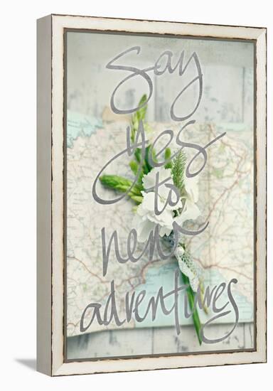 Say Yes To New Adventures-Sarah Gardner-Framed Stretched Canvas