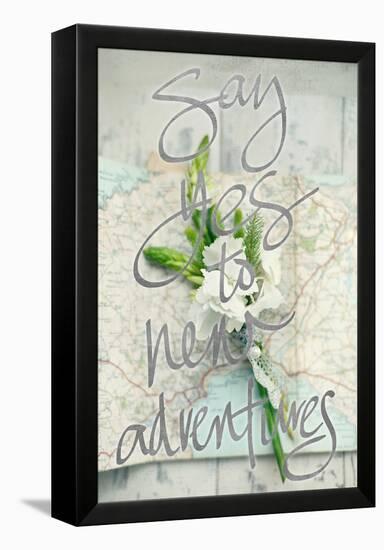 Say Yes To New Adventures-Sarah Gardner-Framed Stretched Canvas