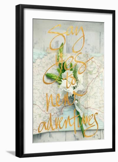 Say Yes To New Adventures-Sarah Gardner-Framed Photo