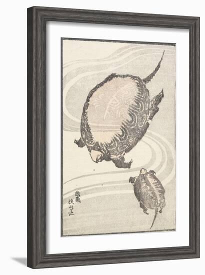 Sayama-Ga-Ike Pond in Musashi Province, 1817-Katsushika Hokusai-Framed Giclee Print