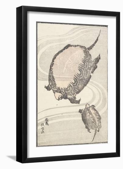 Sayama-Ga-Ike Pond in Musashi Province, 1817-Katsushika Hokusai-Framed Giclee Print